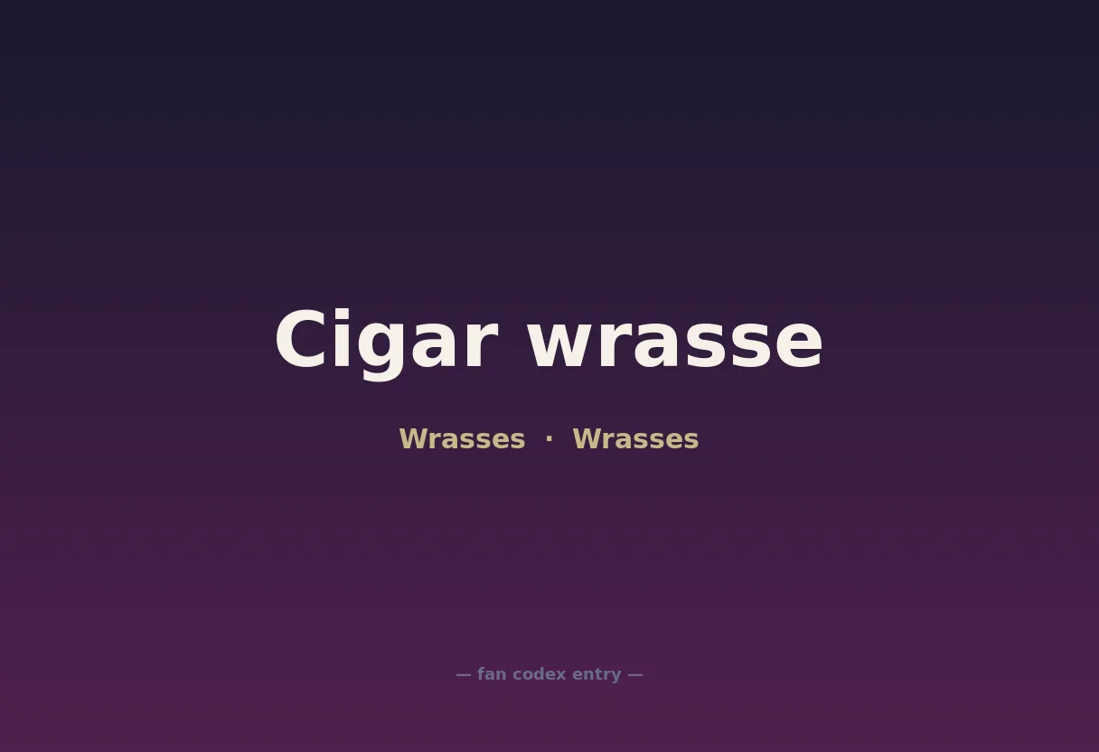 Cigar wrasse