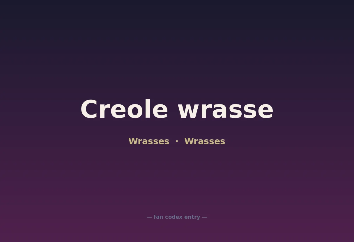 Creole wrasse