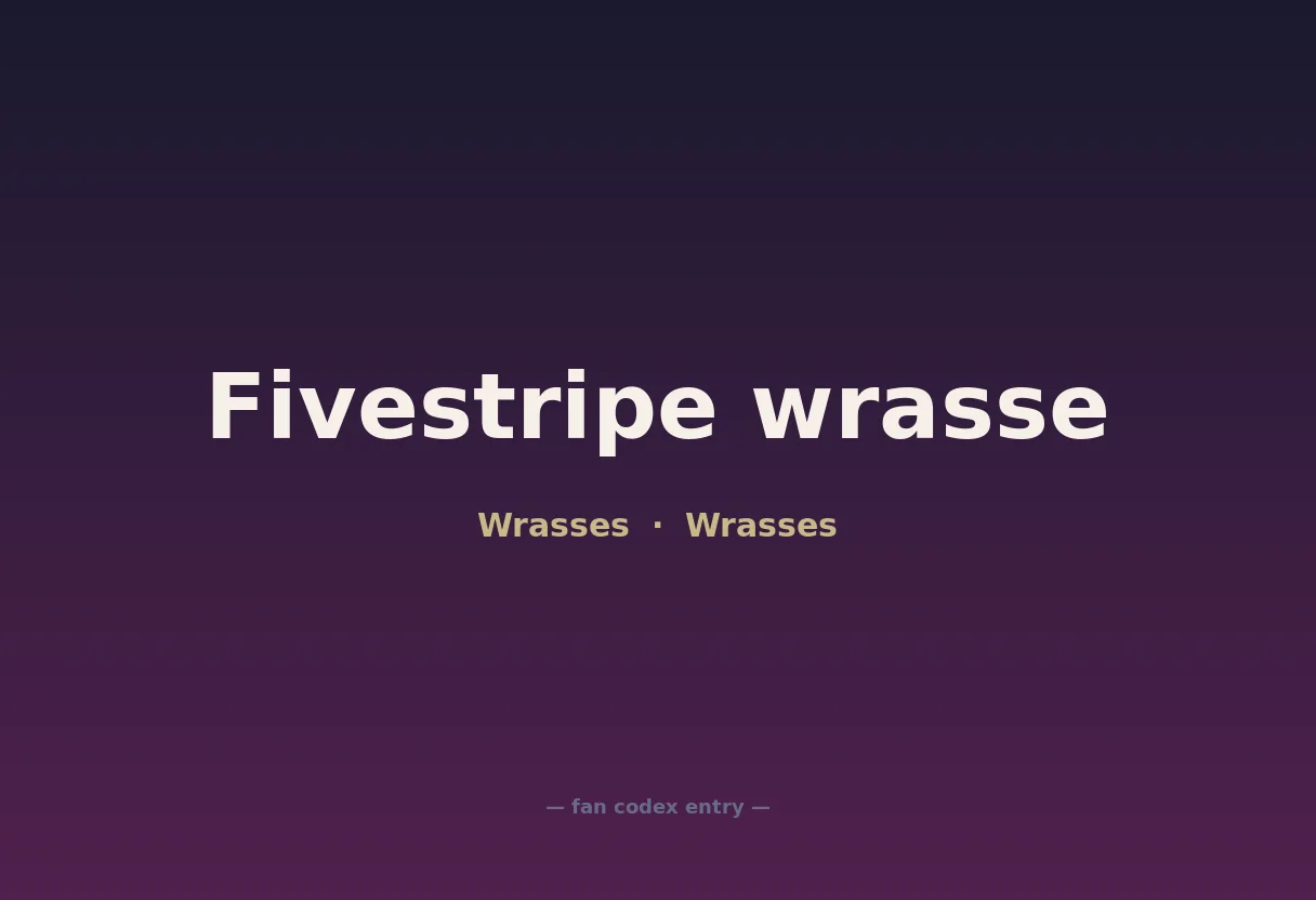 Fivestripe wrasse
