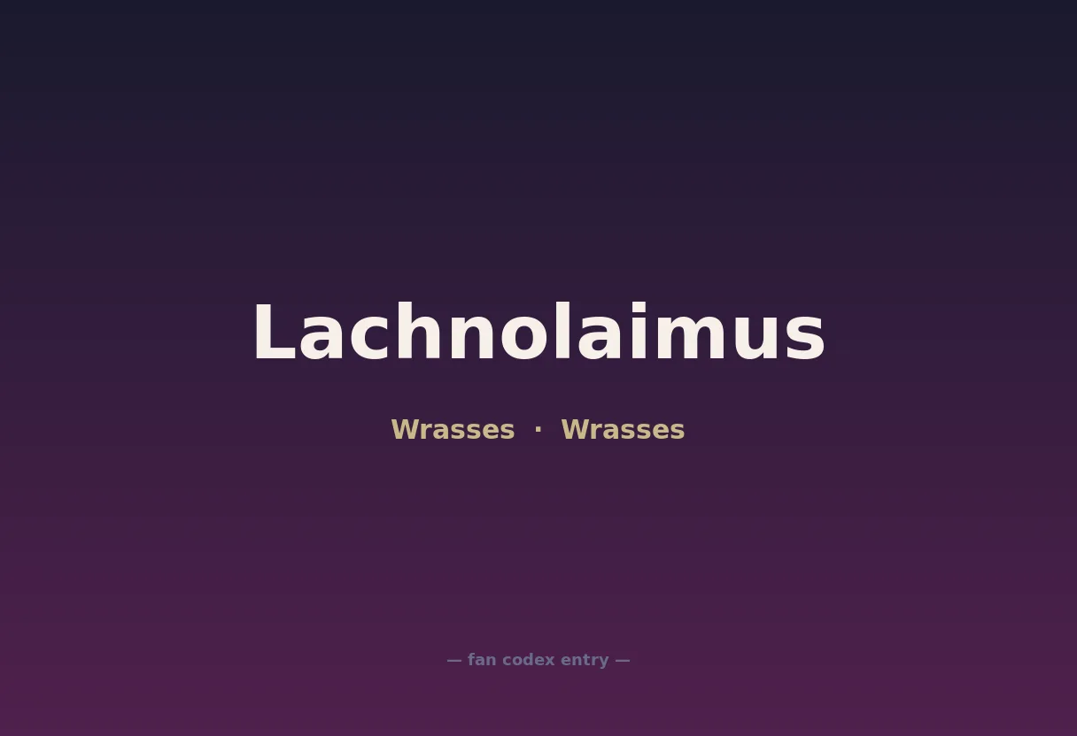 Lachnolaimus