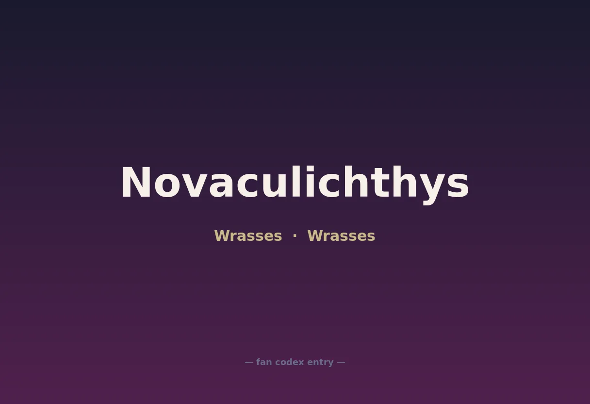 Novaculichthys