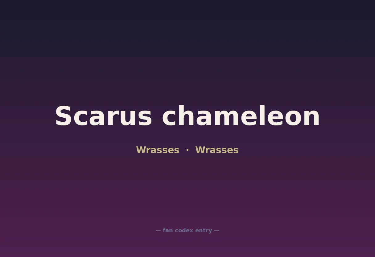 Scarus chameleon