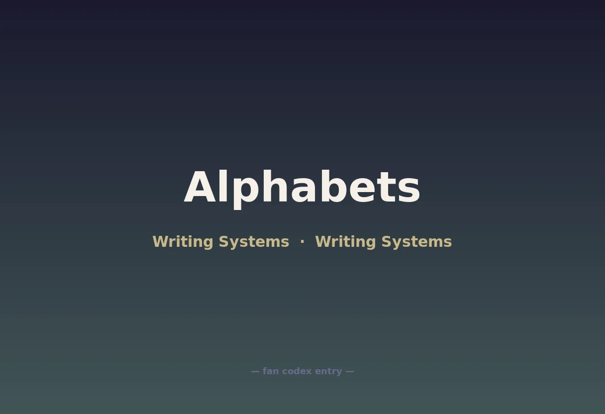 Alphabets