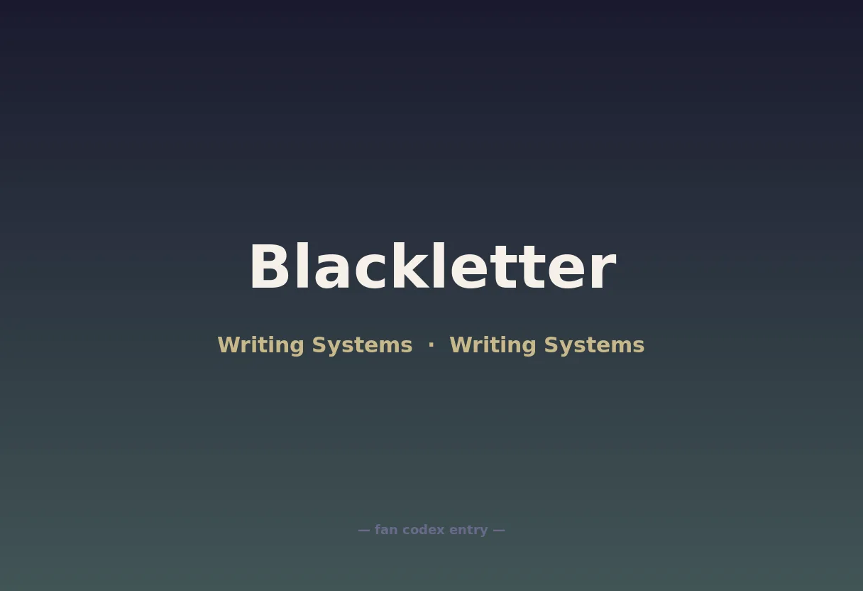 Blackletter