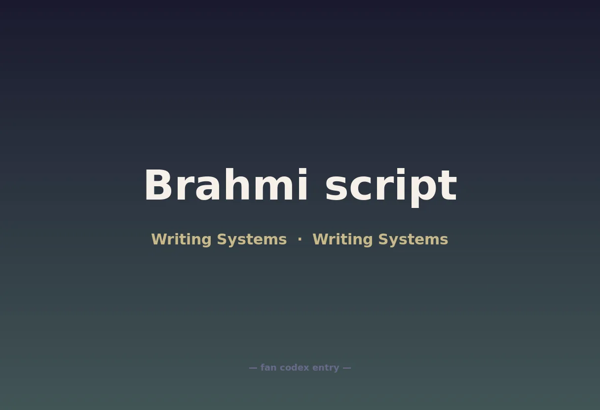 Brahmi script