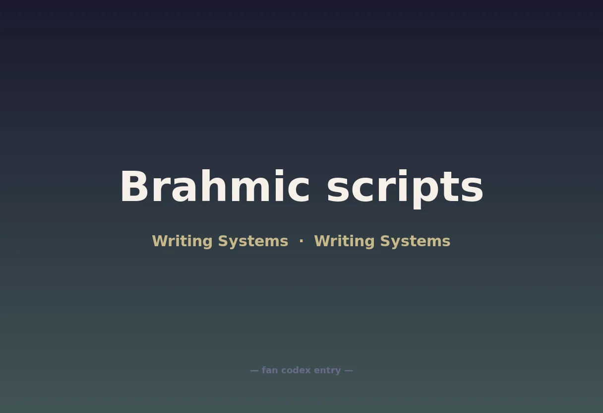 Brahmic scripts