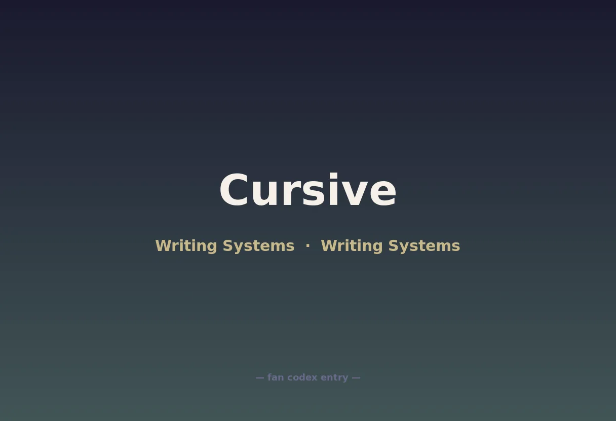 Cursive