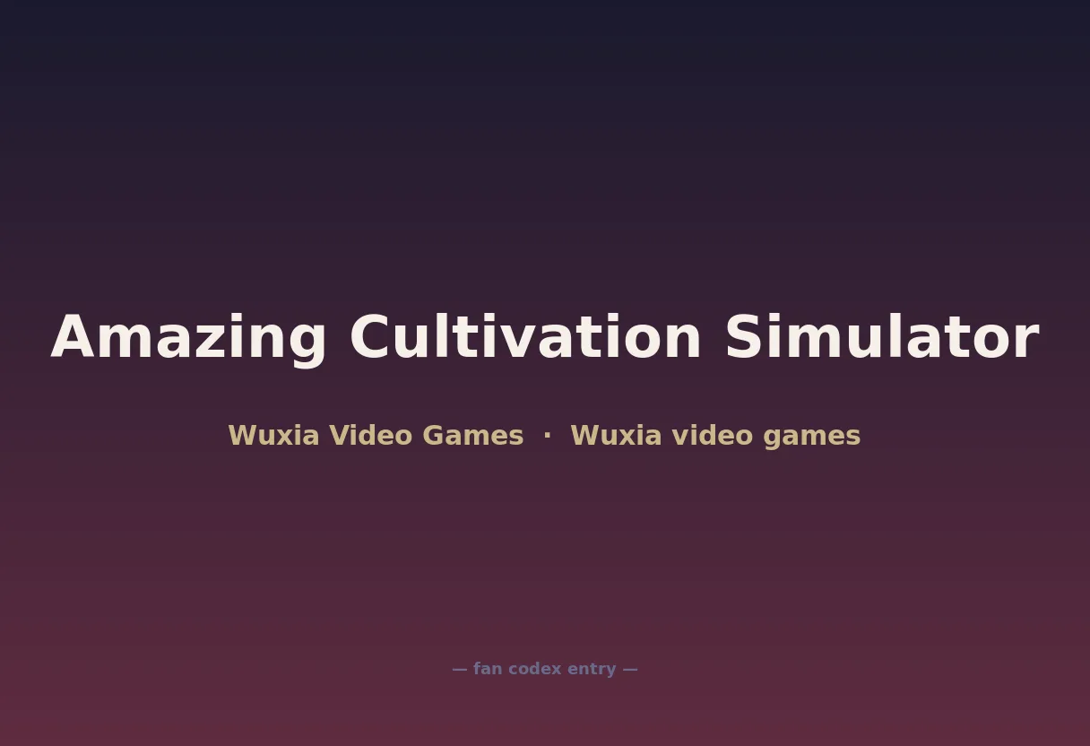 Amazing Cultivation Simulator