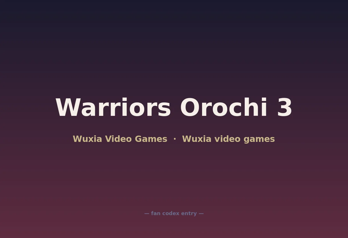 Warriors Orochi 3