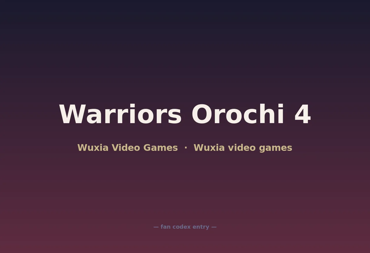 Warriors Orochi 4
