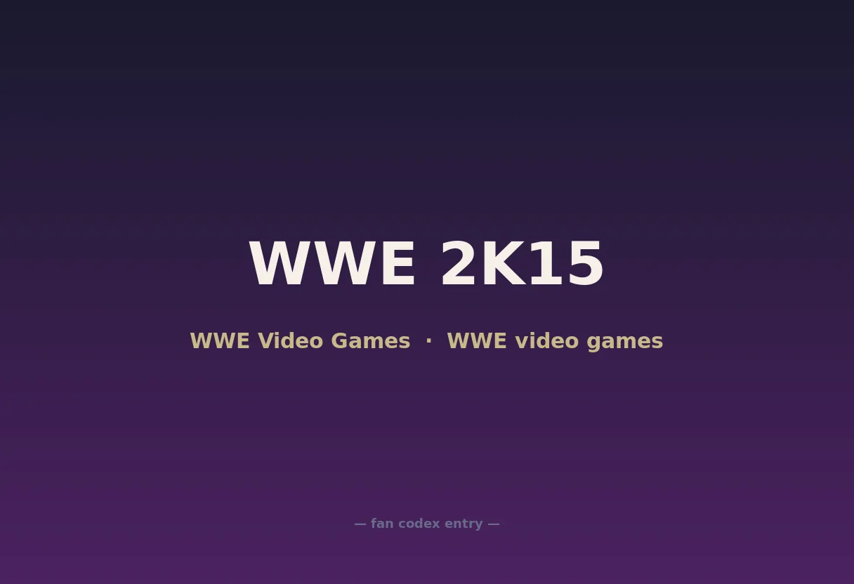 WWE 2K15