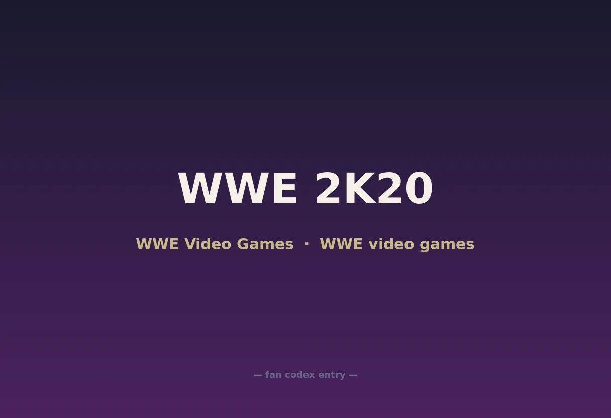 WWE 2K20