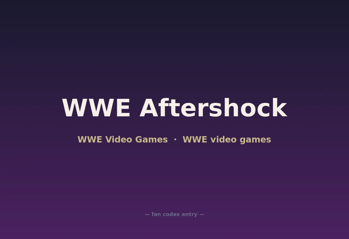 WWE Aftershock