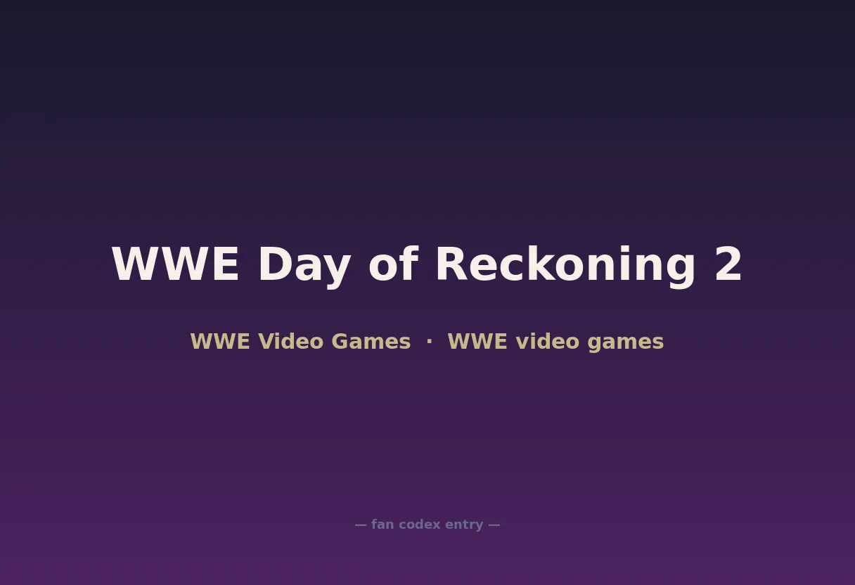 WWE Day of Reckoning 2