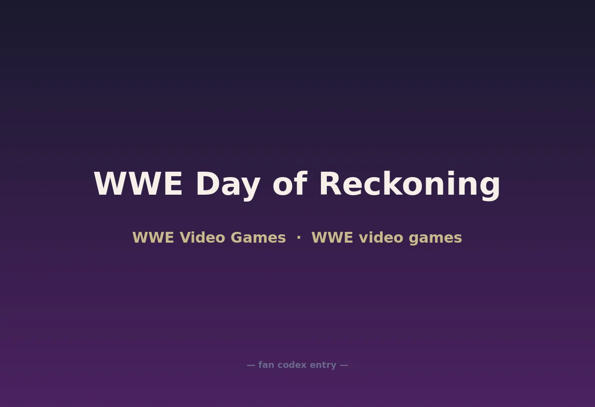 WWE Day of Reckoning