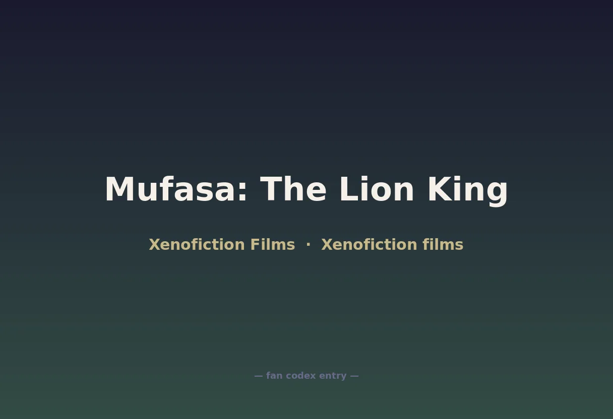Mufasa: The Lion King