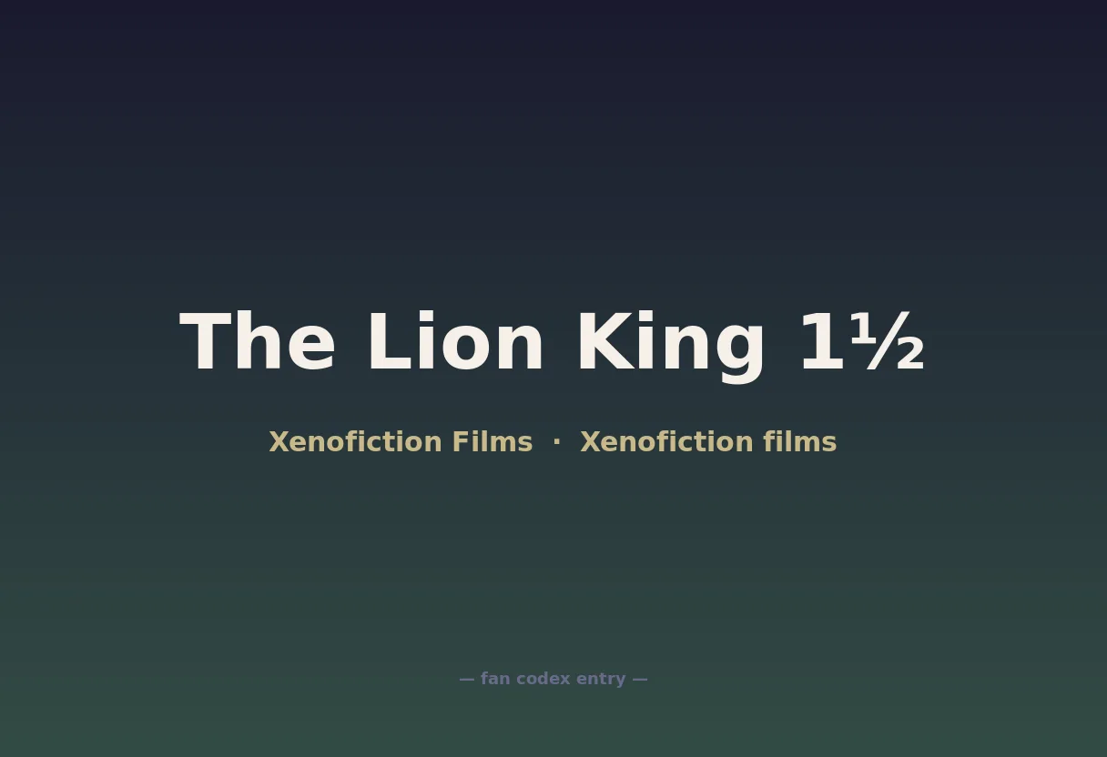 The Lion King 1½
