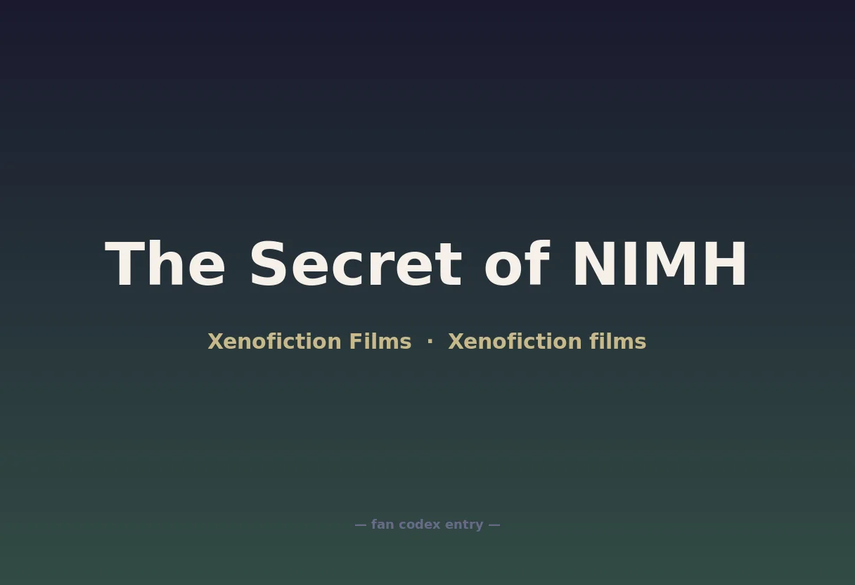 The Secret of NIMH