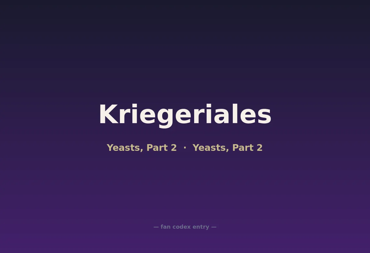 Kriegeriales