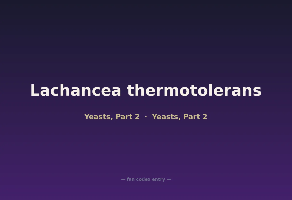 Lachancea thermotolerans