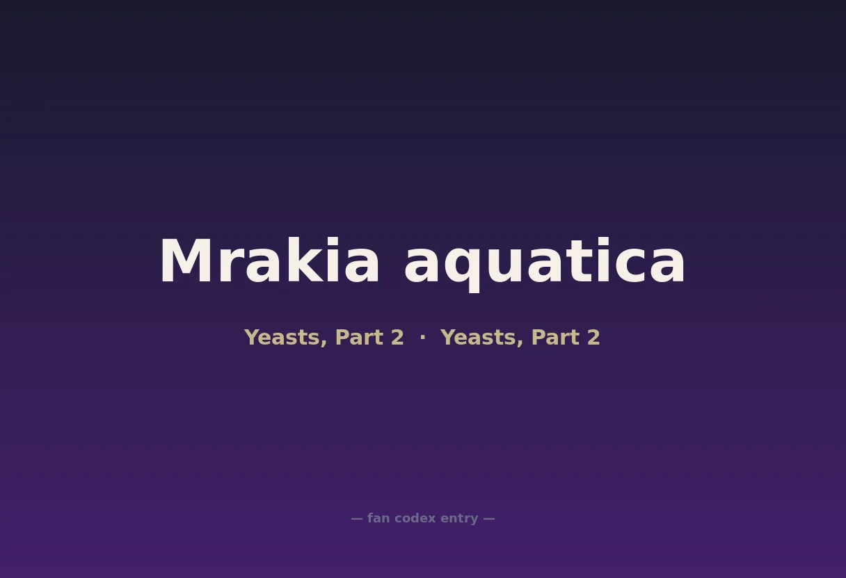 Mrakia aquatica