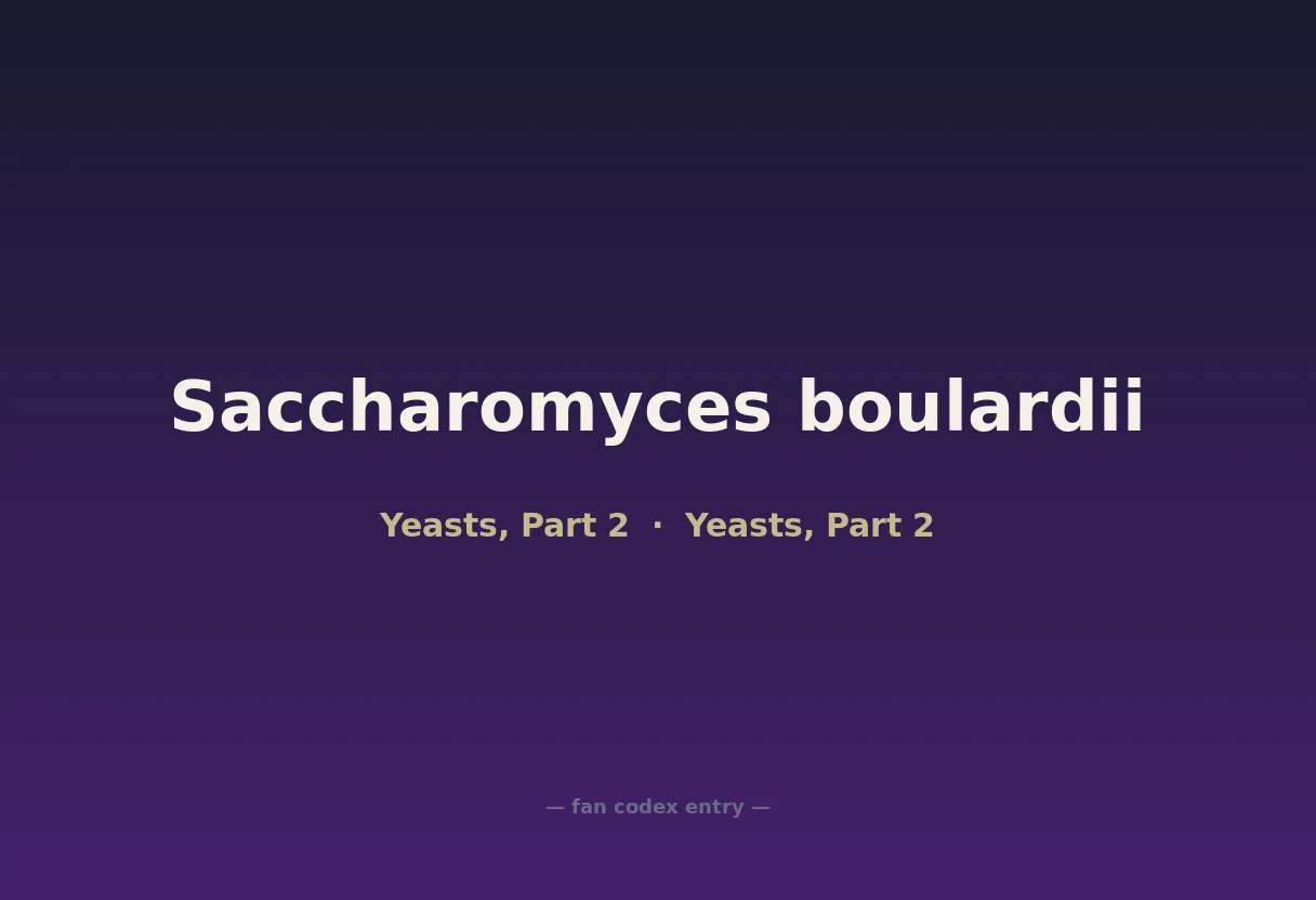 Saccharomyces boulardii
