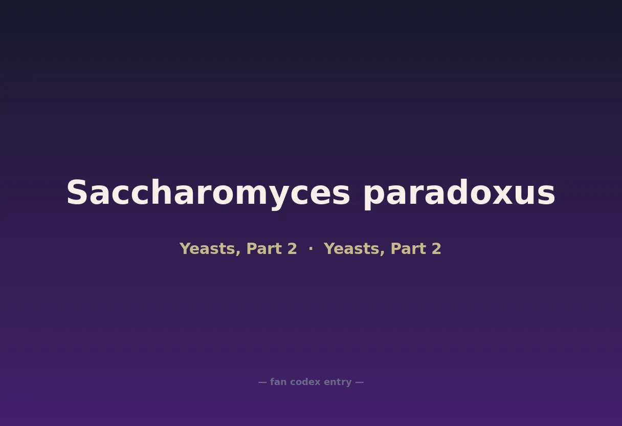 Saccharomyces paradoxus