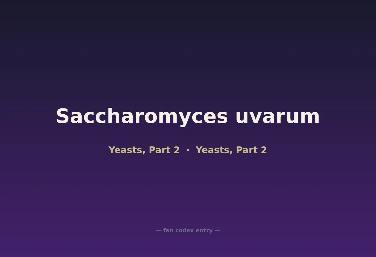 Saccharomyces uvarum