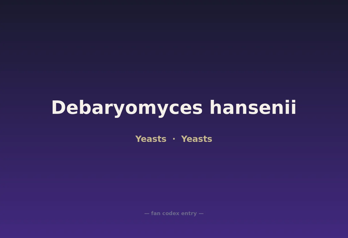 Debaryomyces hansenii