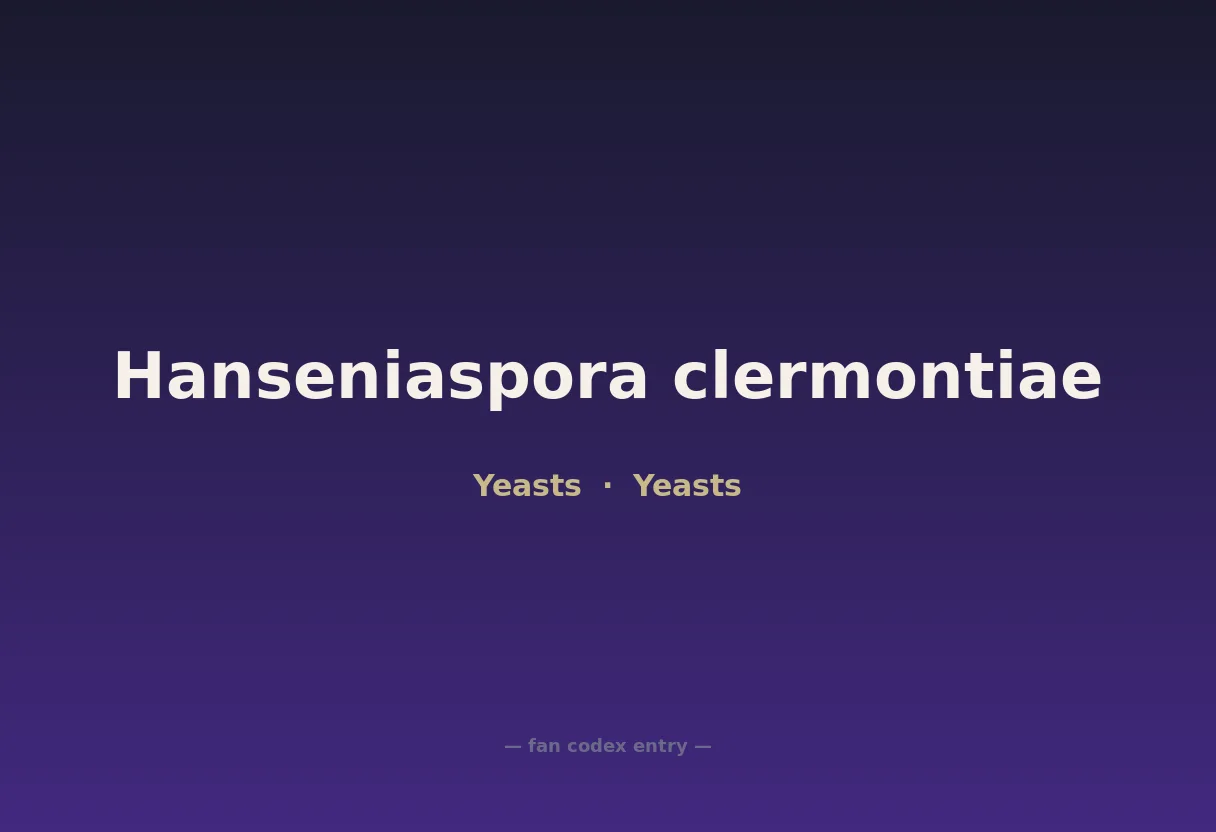 Hanseniaspora clermontiae