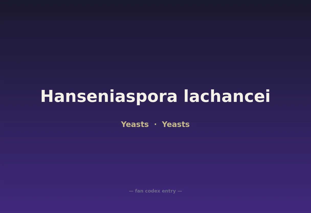 Hanseniaspora lachancei