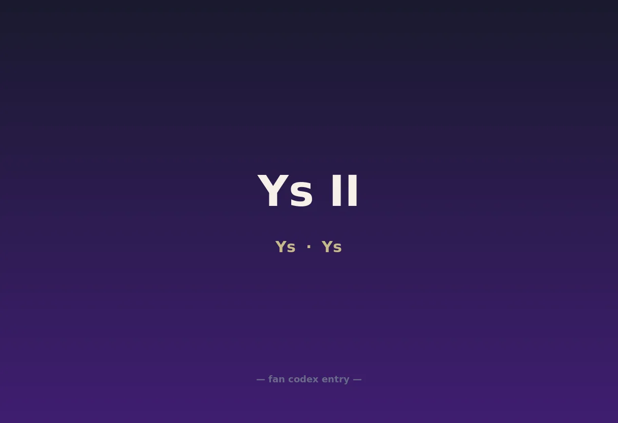 Ys II