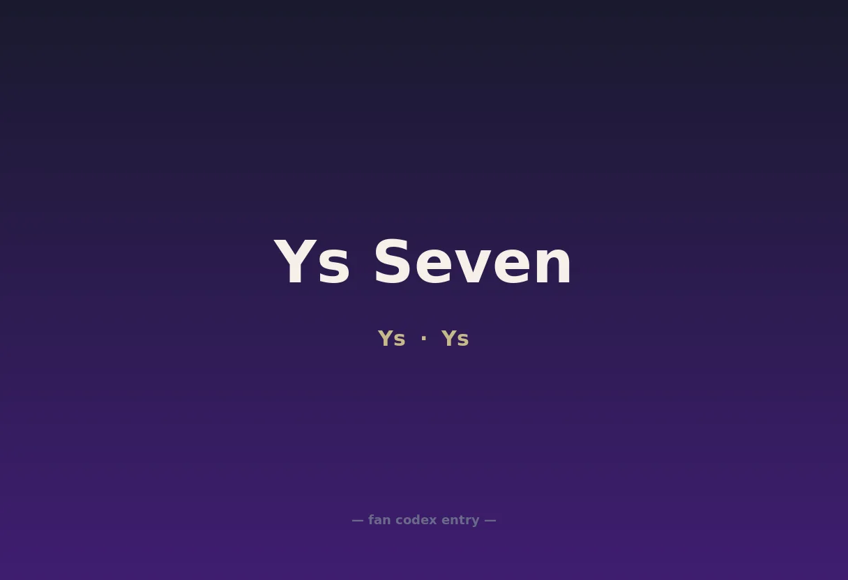 Ys Seven